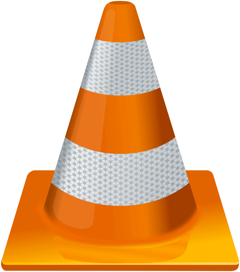 VLC media player orange traffic cone logo